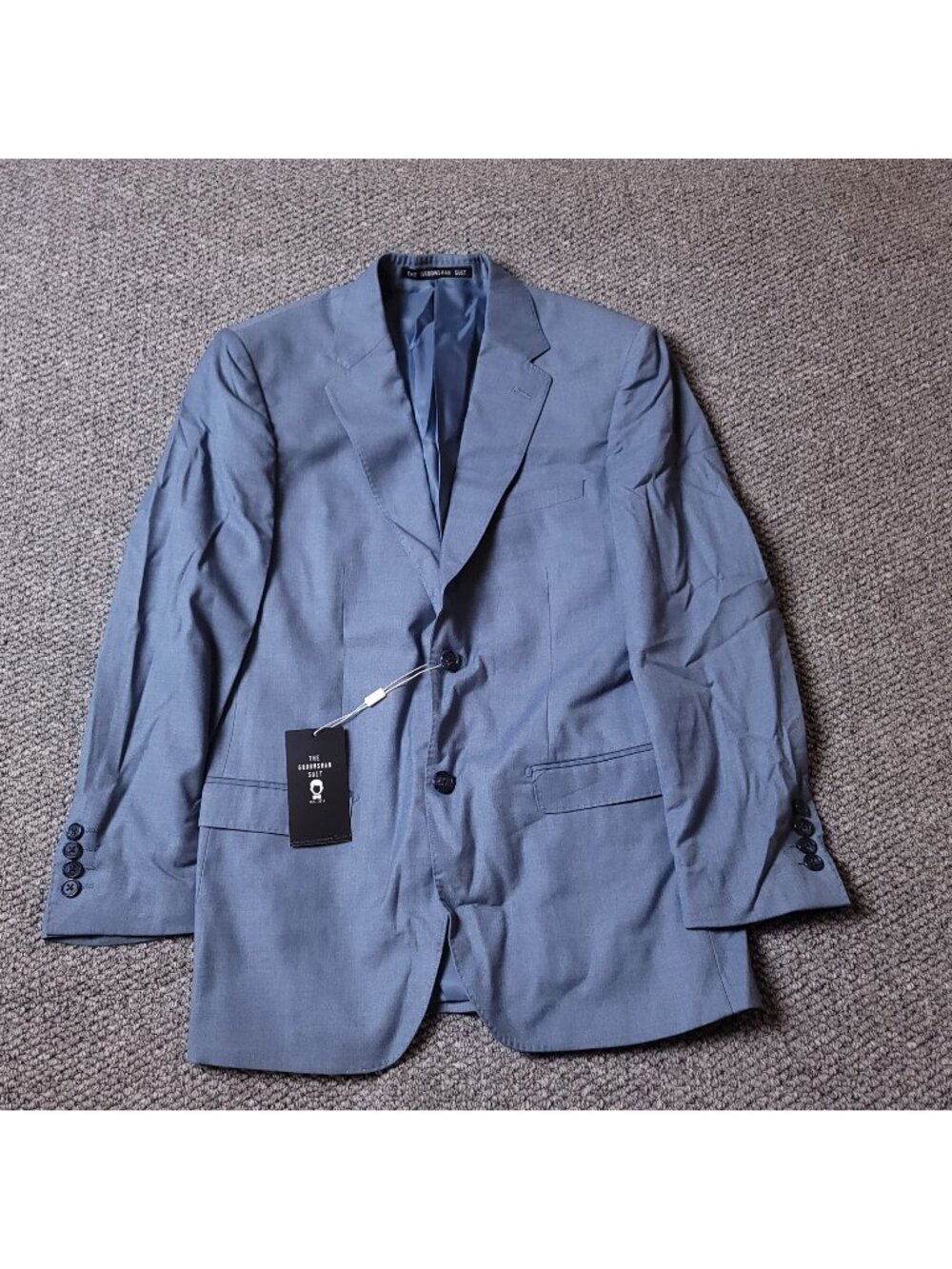 The Groomsman Suit Blazer Mens 36R Modern Fit Light Blue Jacket Supply